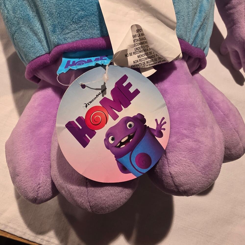 NWT Dreamworks Home Oh Boov Purple Alien New with Tag Plush 18" Stuffed Toy - Picture 8 of 9